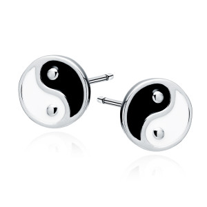 Cercei argint  Yin si Yang DiAmanti Z1964ER-DIA (Argint 925‰ 1,1 g.)